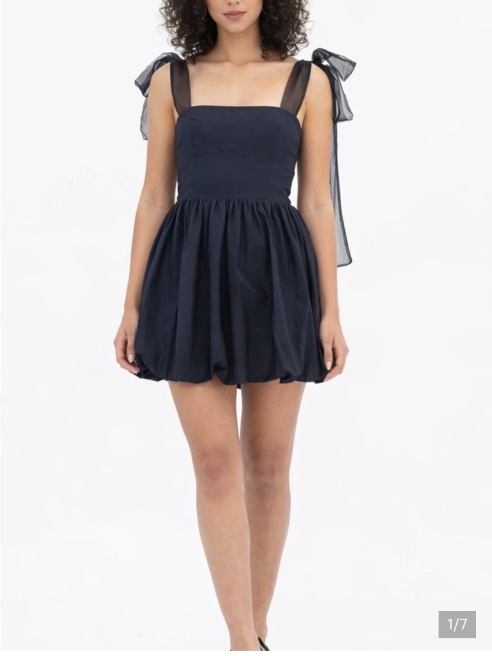Reformation Black Enza Mini Dress
